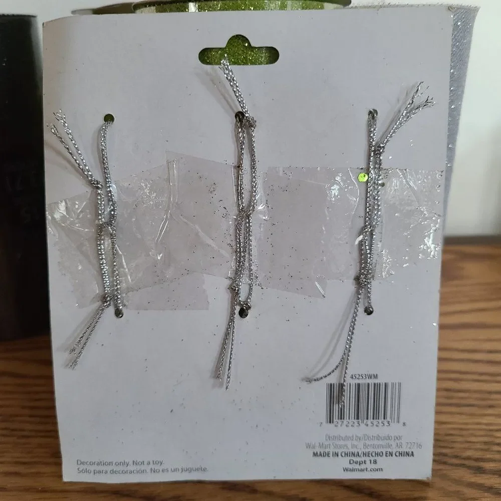 Christmas Crafts Lot - Includes Tulle, Ribbon, and Bulk Ornaments For Crafting
